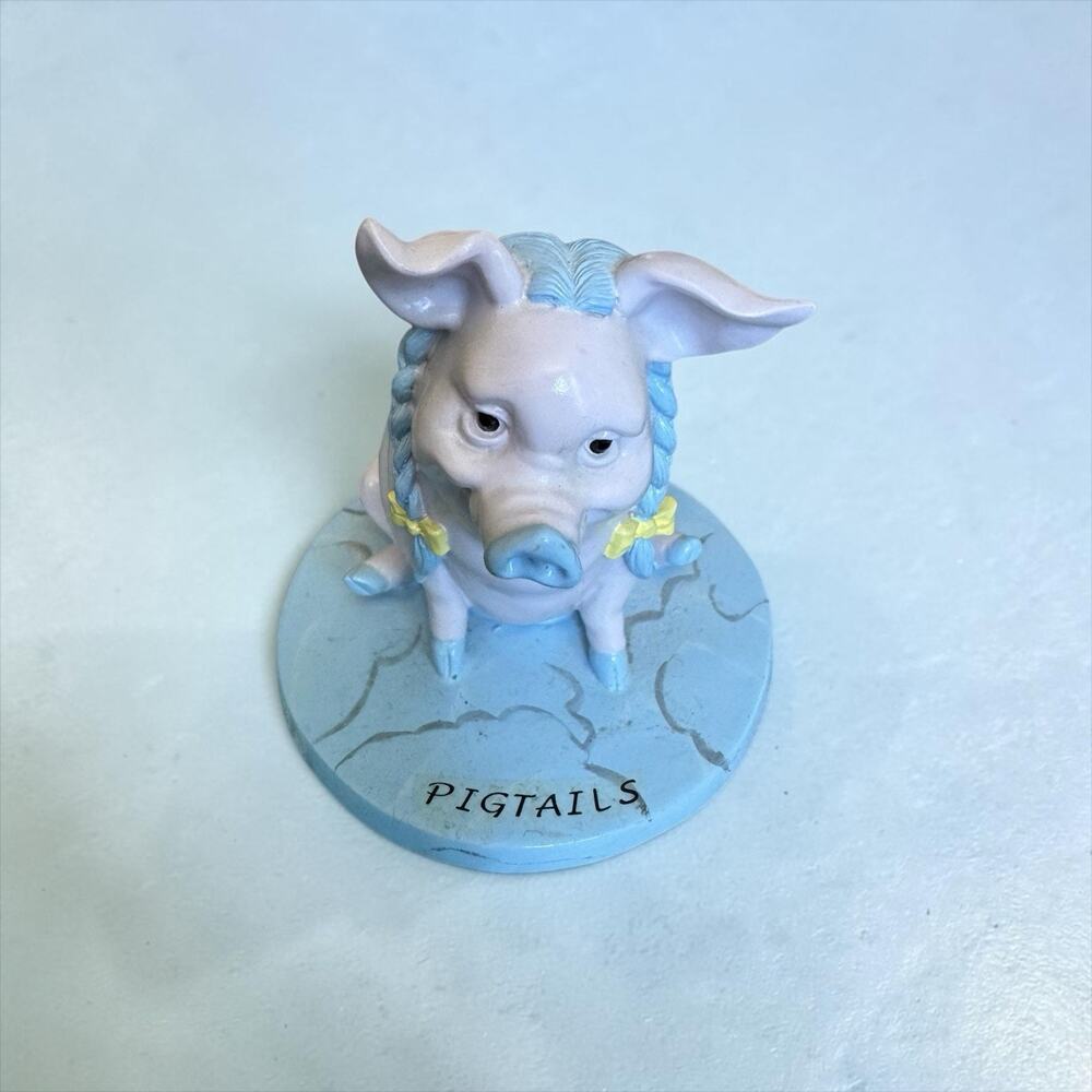 Ceramic Pig Statue "Pigtails"By Pig Invasion 3”x2.5”